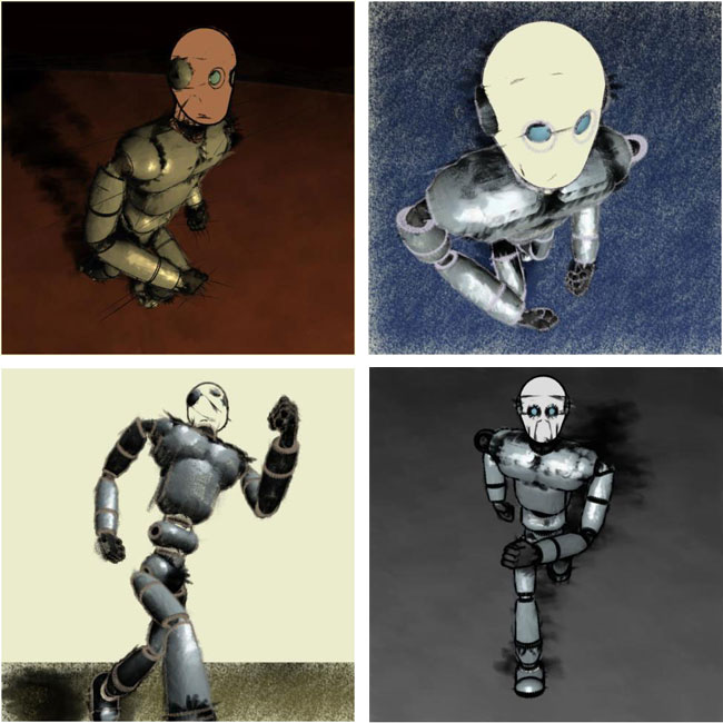 four versions of a bot